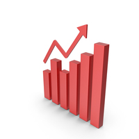 Bar Graph Red Icon PNG & PSD Images