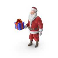 Santa Claus Offering a Gift PNG & PSD Images
