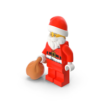 LEGO Santa Claus with Glasses PNG & PSD Images
