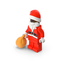 LEGO Santa with Toy Sack Minifigure PNG & PSD Images