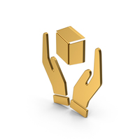 Symbol Handle With Care Gold PNG & PSD Images