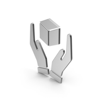 Symbol Handle With Care Silver PNG & PSD Images