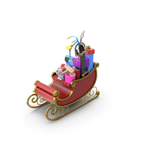 Santa Claus Sleigh PNG & PSD Images