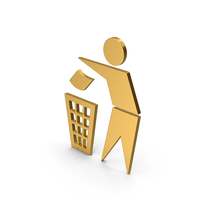 Symbol Do Not Litter Gold PNG & PSD Images