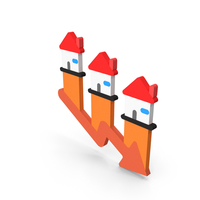 House Decrease Icon PNG & PSD Images