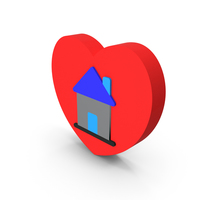 Love House Icon PNG & PSD Images