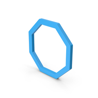 Octagon Blue PNG & PSD Images