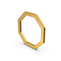 Octagon Gold PNG & PSD Images