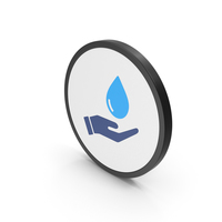 Icon Save Water Blue PNG & PSD Images