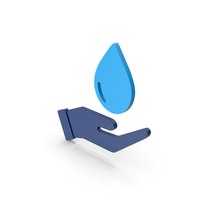 Symbol Save Water Blue PNG & PSD Images
