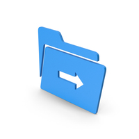 Symbol Move Files Blue PNG & PSD Images