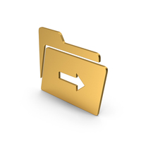 Symbol Move Files Gold PNG & PSD Images