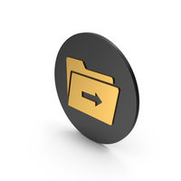 Move Files Gold Icon PNG & PSD Images