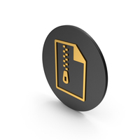 Archived File Gold Icon PNG & PSD Images