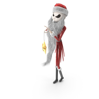 Jack Skellington Christmas Style Offering a Star PNG & PSD Images