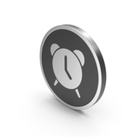 Silver Icon Alarm Clock PNG & PSD Images
