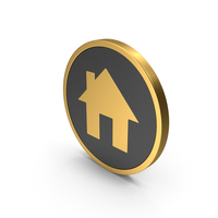 Gold Home Icon PNG & PSD Images