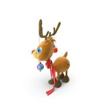 A Funny Christmas Reindeer PNG & PSD Images