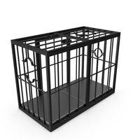 BDSM Cage with Cuffs PNG & PSD Images
