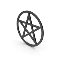 Pentacle Black Symbol PNG & PSD Images