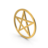 Symbol Pentacle Gold PNG & PSD Images
