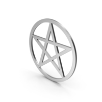 Symbol Pentacle Silver PNG & PSD Images