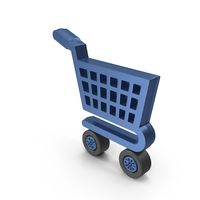 Shopping Cart Blue PNG & PSD Images