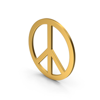 Symbol Peace Gold PNG & PSD Images