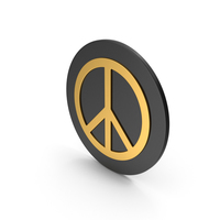 Peace Gold Icon PNG & PSD Images