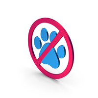 Symbol No Pets Metallic PNG & PSD Images
