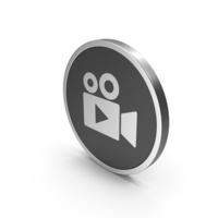 Silver Icon Video Camera PNG & PSD Images