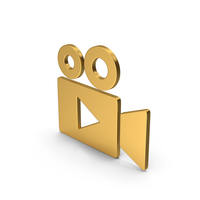 Symbol Video Camera Gold PNG & PSD Images