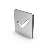 Silver Checkmark Symbol PNG & PSD Images