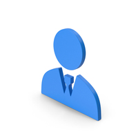 Blue Symbol Man / Avatar PNG & PSD Images