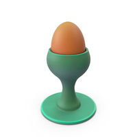 Stylized Brown Egg Cup PNG & PSD Images