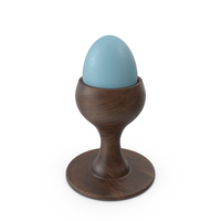 Wooden Blue Egg Cup PNG & PSD Images