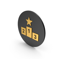 Podium Gold Icon PNG & PSD Images