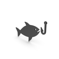 Fishing Black Symbol PNG & PSD Images