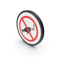 No Fishing Icon PNG & PSD Images