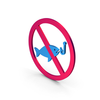 Symbol No Fishing Metallic PNG & PSD Images