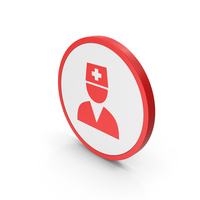 Icon Medical Worker Red PNG & PSD Images