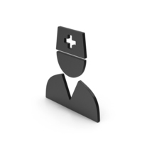 Medical Worker Black Symbol PNG & PSD Images