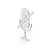 Mute Microphone Symbol PNG & PSD Images