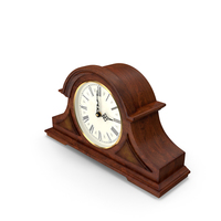 Antique Mantel Clock Brown PNG & PSD Images