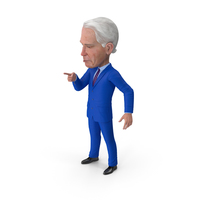 Cartoon Joe Biden Pointing Finger Pose PNG & PSD Images