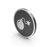 Silver Icon Bomb PNG & PSD Images