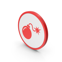 Red Icon Bomb PNG & PSD Images
