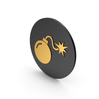 Bomb Gold Icon PNG & PSD Images