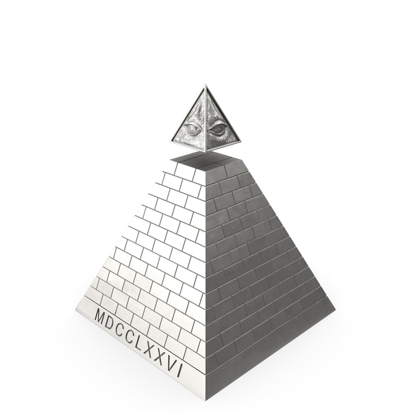 Illuminati Pyramid Silver PNG & PSD Images