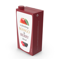 Tetra Brik Aseptic Blend Juice Box PNG & PSD Images